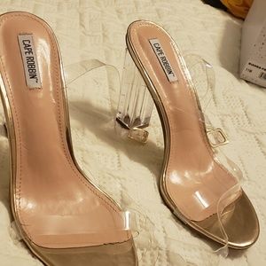 Clear heels from Forever 21